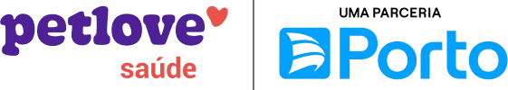 Logo Pet Love em parceria com a Porto.